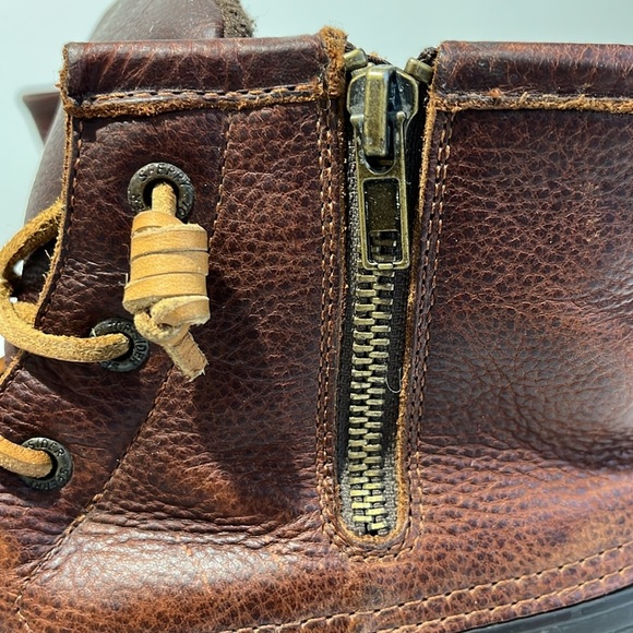 Sperry Women's Saltwater Duck Rubber Boots Size 9 Brown Black Top-Sider Rain - Picture 11 of 16